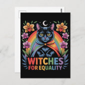 Witches For Equality Feminist Postkarte (Vorne/Hinten)
