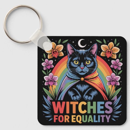 Witches For Equality Feminist Schlüsselanhänger (Vorderseite)