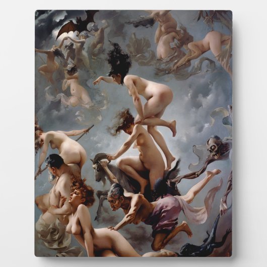 Witches Going to The Sabbath - Luis Ricardo Falero Fotoplatte (Vorderseite)