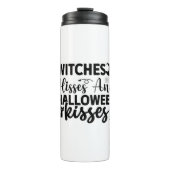 Witches Hisses And Halloween Kisses Thermosbecher (Vorderseite)
