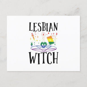Witches LGBTQ   Witch Witchcraft Rainbow Gift Idea Postkarte