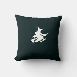 Witches on Black Throw Pillow Kissen
