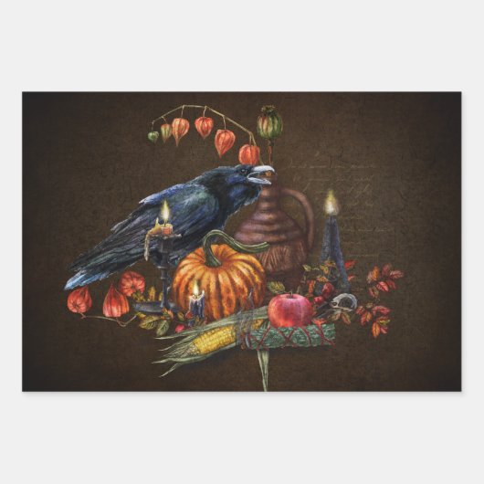 Witches Samhain And Thanksgiving Rituals Geschenkpapier Set (Vorderseite)