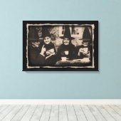 Witches Tea Party – old black/white Leinwanddruck (Insitu (Holzboden))