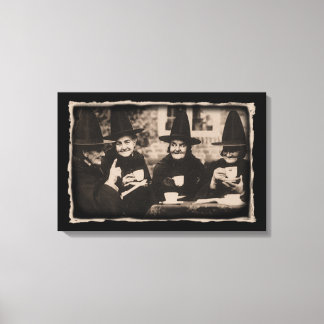 Witches Tea Party – old black/white Leinwanddruck