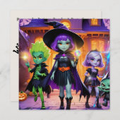 Witches & Wizards Themed Invitation Einladung (Vorne/Hinten)