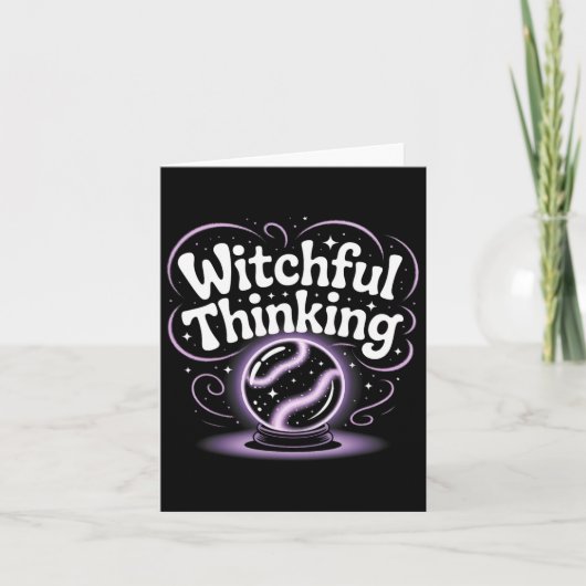 Witchful Thinking Crystal Ll Halloween Vibes 1 Karte (Vorderseite)