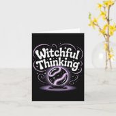 Witchful Thinking Crystal Ll Halloween Vibes 1 Karte (Gelbe Blume)