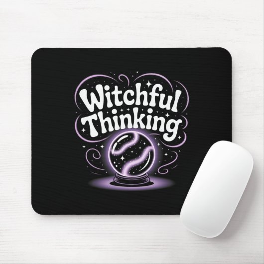 Witchful Thinking Crystal Ll Halloween Vibes 1 Mousepad (Mit Mouse)