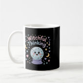 Witchful Thinking Crystal Ll Halloween Vibes Kaffeetasse (Links)