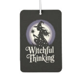 Witchful Thinking Halloween Girl T-shirt Autolufterfrischer (Vorderseite)