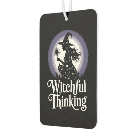 Witchful Thinking Halloween Girl T-shirt Autolufterfrischer (Links)