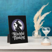 Witchful Thinking Halloween Girl T-shirt Fotoplatte (Seite)