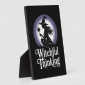 Witchful Thinking Halloween Girl T-shirt Fotoplatte (Seite)