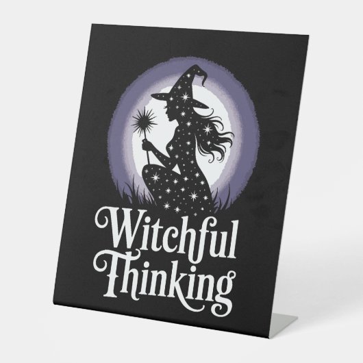 Witchful Thinking Halloween Girl T-shirt Sockelschild (Vorderseite)