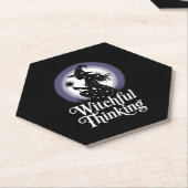 Witchful Thinking Halloween Girl T - Shirt Untersetzer (angewinkelt)
