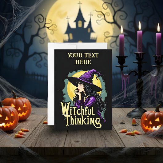Witchfull Thinking Halloween Witzentechnik Feiertagskarte