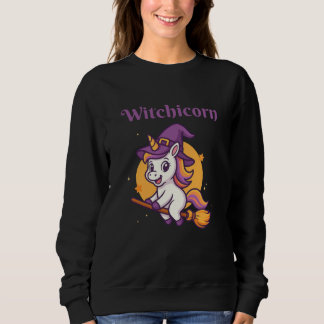 Witchicorn - lustiges süßes gruseliges Halloween-G Sweatshirt