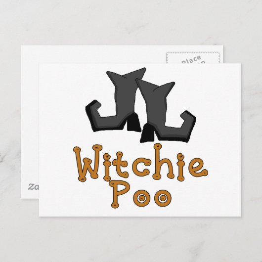 Witchie Poo T - Shirt und Geschenke Postkarte (Vorne/Hinten)