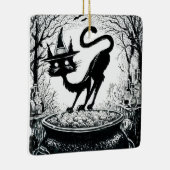 Witching Cat Keramikornament (Rechts)