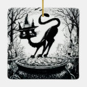 Witching Cat Keramikornament (Rückseite)