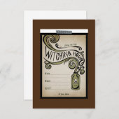 Witching Hour Party Einladung (Vorne/Hinten)