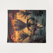 Witching Hour Ritual – Fire Dance of the Three Sis Wandteppich (Vorderseite (Horizontal))