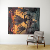 Witching Hour Ritual – Fire Dance of the Three Sis Wandteppich (Beispiel (Horizontal))