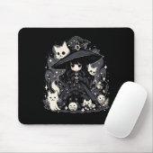 Witching Hour trendy Halloween Grafik Design Mousepad (Mit Mouse)