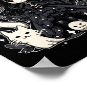 Witching Hour trendy Halloween Grafik Design Poster (Ecke)