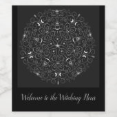 Witching-Hour-Wheel-Set Weinetikett (Einzelnes Label)