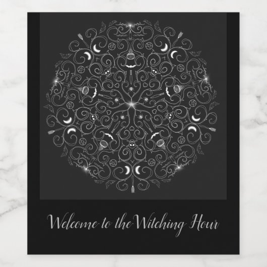 Witching-Hour-Wheel-Set Weinetikett (Einzelnes Label)