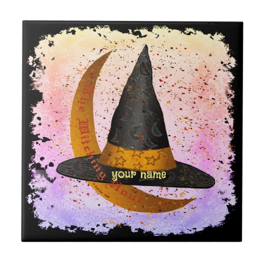Witching Hour Witch Fliese (Vorderseite)