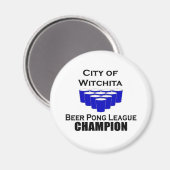 Witchita Beer Pong Champion Magnet (Vorderseite/Rückseite)