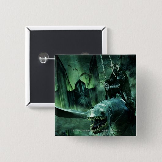 Witchking Riding Fellbeast Button (Vorne & Hinten)