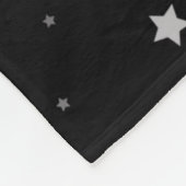 Witchling Dreams Black Cat and Stars Fleecedecke (Ecke)