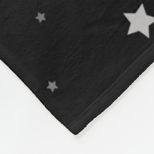 Witchling Dreams Black Cat and Stars Fleecedecke (Ecke)