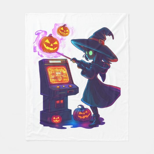 Witchs Arcade Night Fleecedecke (Vorderseite)