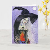 Witchs Brew Greeting Card Karte (Gelbe Blume)