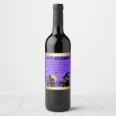 Witch's Brew: Spooktacular Custom Wine Labels! Weinetikett (Vorderseite)