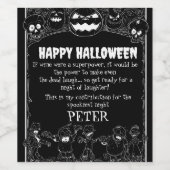 Witch's Brew: Spooktacular Custom Wine Labels! Weinetikett (Einzelnes Label)