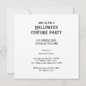 Witch's Halloween Party Einladung (Rückseite)