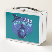 Witchs Hat Halloween Design Metall Brotdose (Vorderseite)