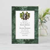 Witchwood Gothic Wedding Einladung (Stehend Vorderseite)