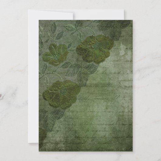 Witchwood Gothic Wedding Einladung (Rückseite)