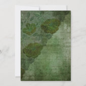 Witchwood Gothic Wedding Probe Dinner Einladung (Rückseite)