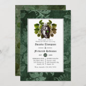 Witchwood Gothic Wedding Probe Dinner Einladung (Vorne/Hinten)