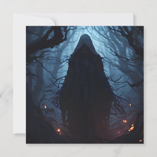 Witchwood Halloween Feiertagskarte (Vorderseite)