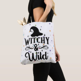 Witchy and Wild Polka Dot Halloween Tasche