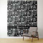 Witchy Baphomet mit Sinti und Roma Girls and Bats  Wandteppich (Beispiel)